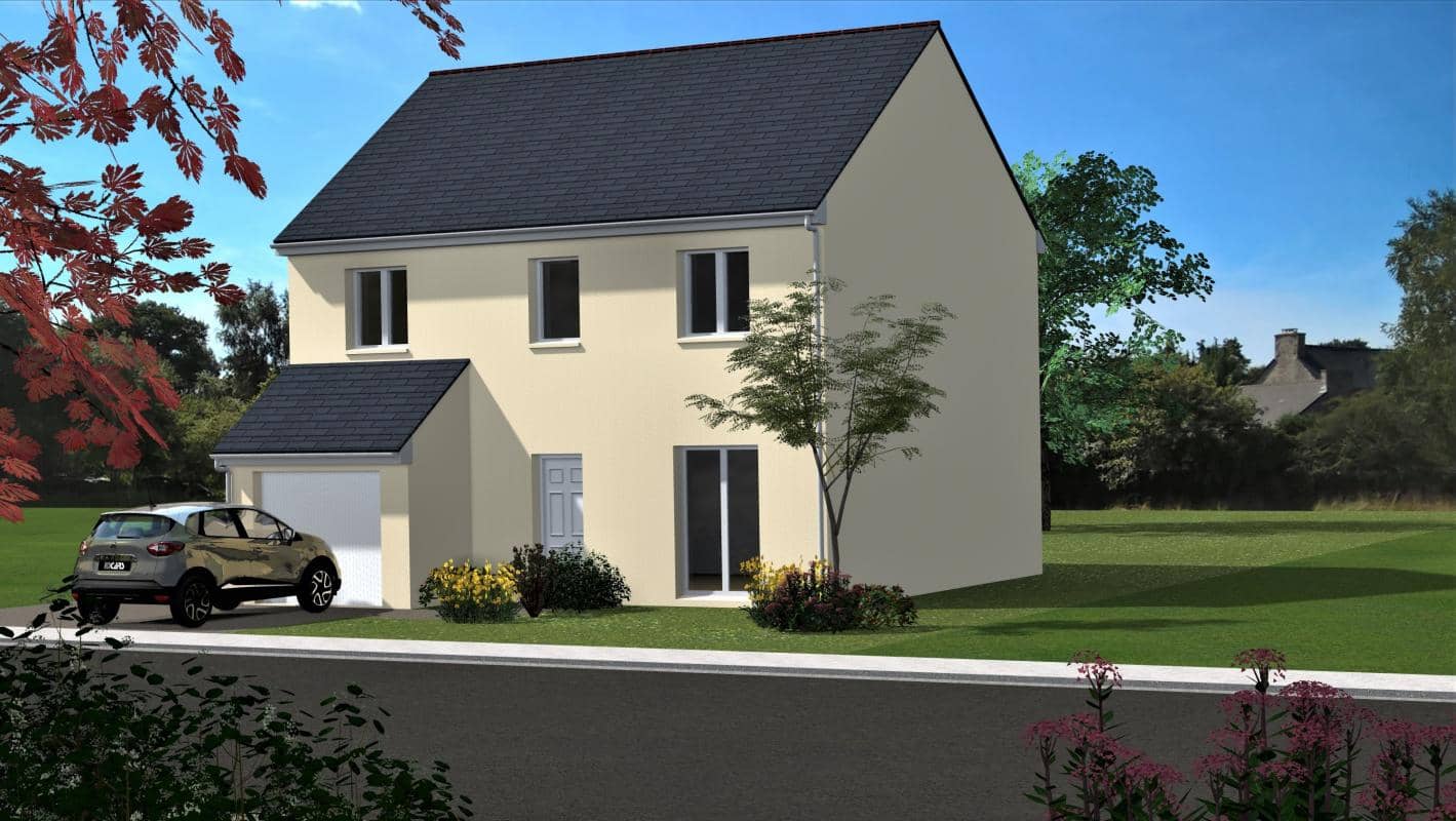 Maison neuve - Maison 4 chambres 108 m2 à Torce (35), prix 203 830 €
