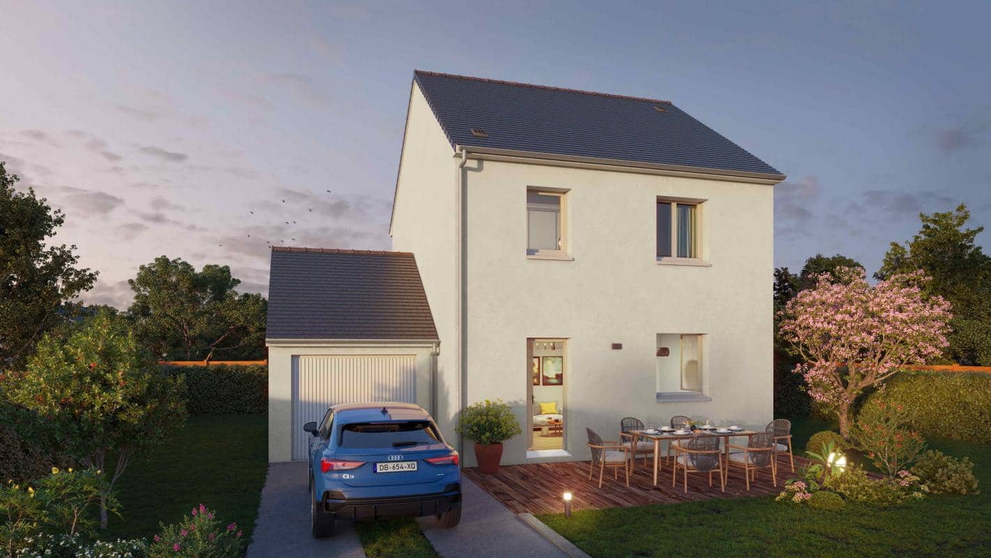 Maison neuve - Maison 3 chambres + garage à Saint Symphorien (35), prix 175 512 €