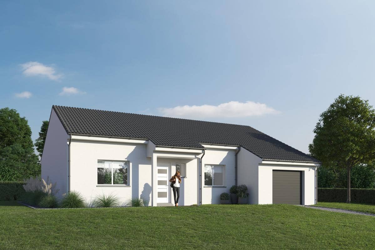 Maison neuve - Maison neuve modèle Vermeil sur terrain de 5,90 ares à HOMBOURG-HAUT à Hombourg Haut, prix 274 520 €