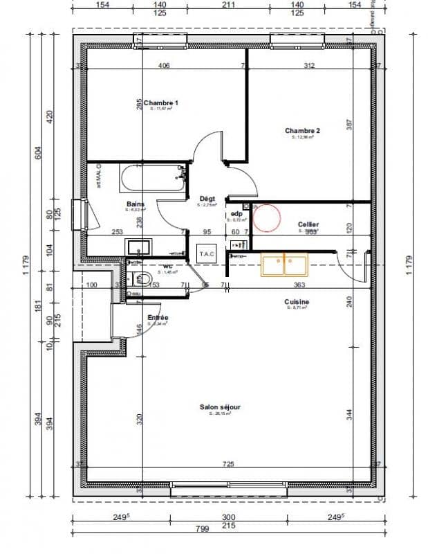 Maison neuve - MAISON 2 CHAMBRES RE 2020 à Blainville Sur L Eau (54), prix 199 000 €