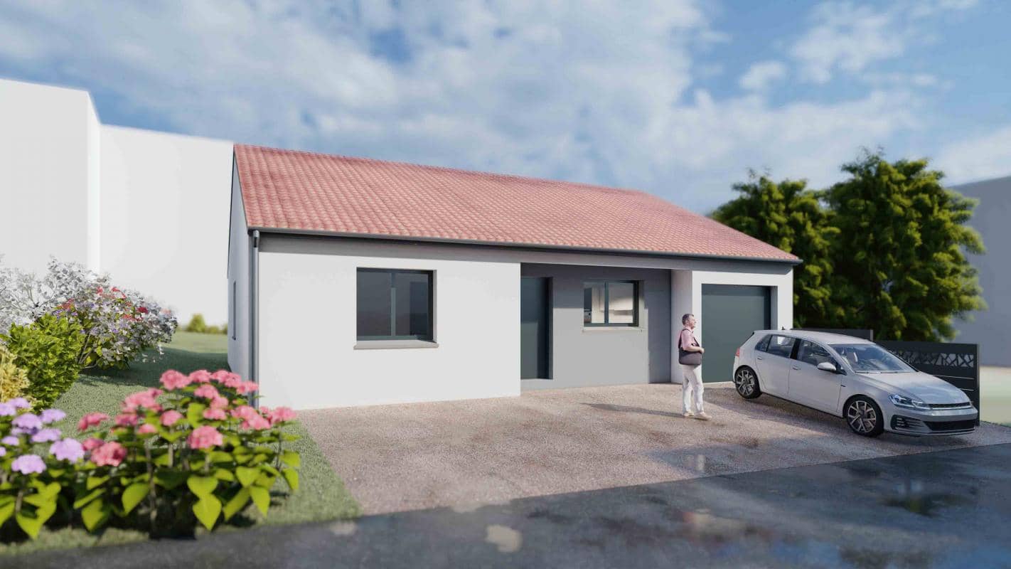 Maison neuve - Maison neuve sur terrain de 5,28 ares à Manderen-Ritzing à Manderen Ritzing, prix 330 000 €