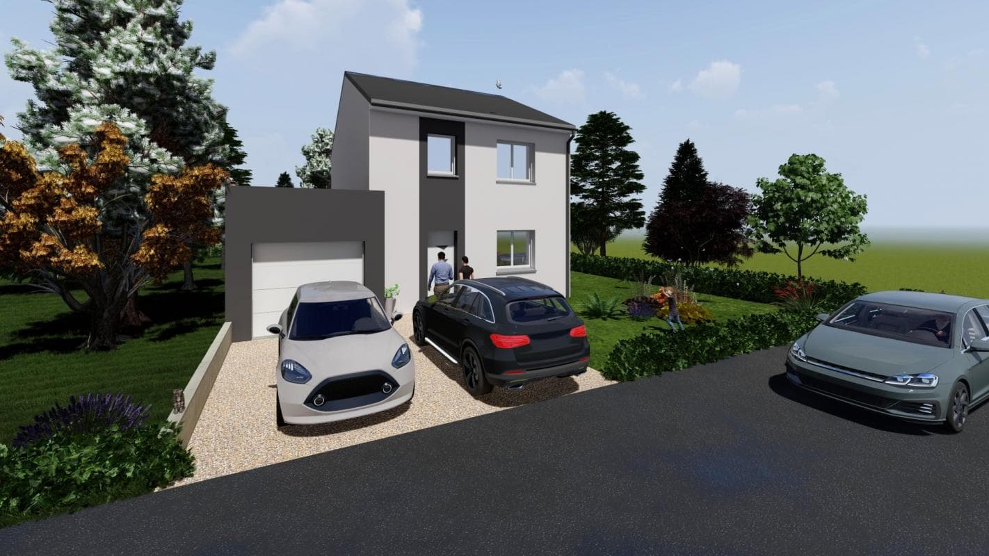 Maison neuve - Maison neuve à construire sur un terrain de 5.75 ares à Antilly à Antilly (57), prix 385 500 €