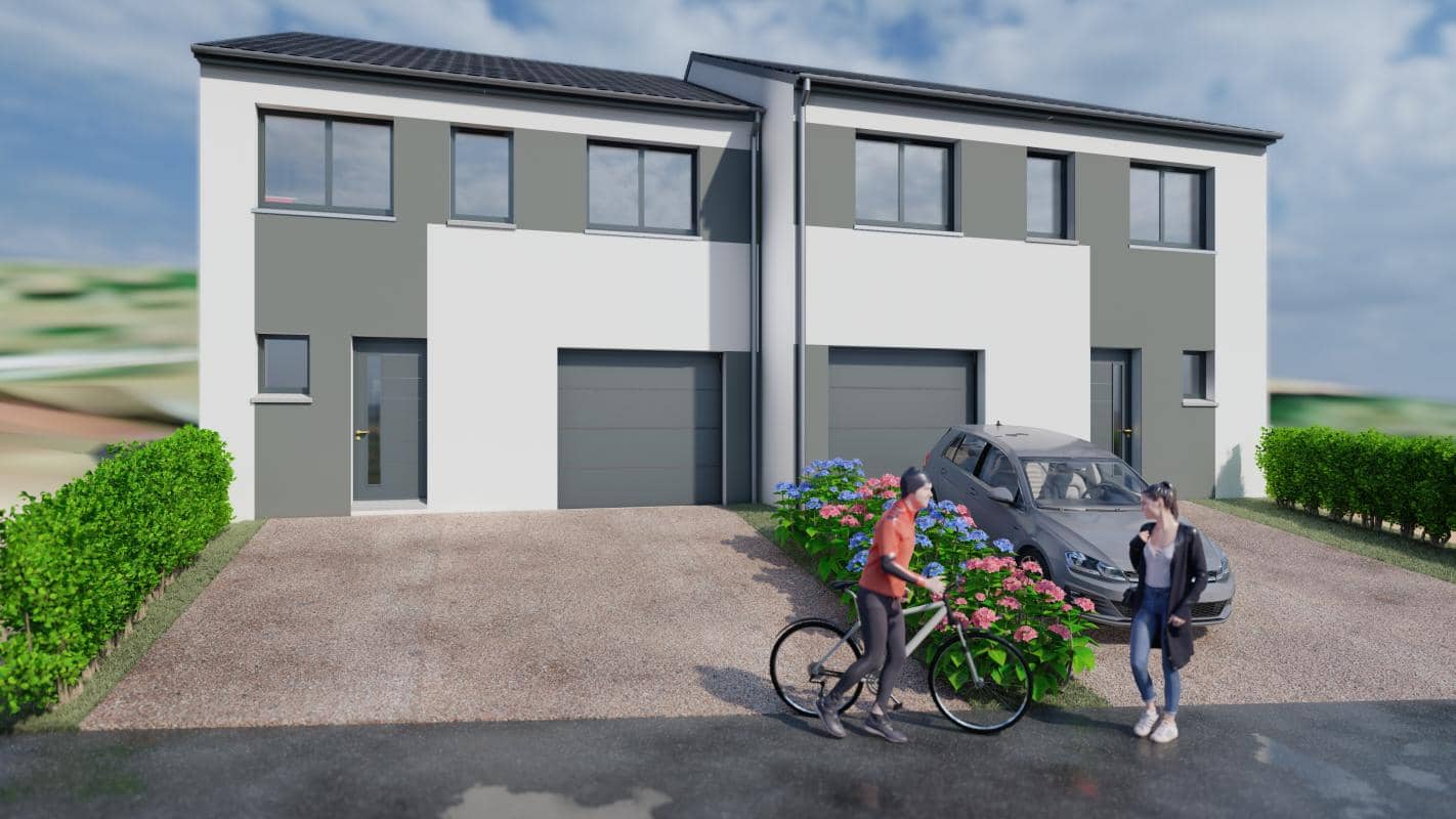 Maison neuve - Maison neuve à construire sur un terrain de 4.08 ares à Lesménils à Lesmenils, prix 286 000 €