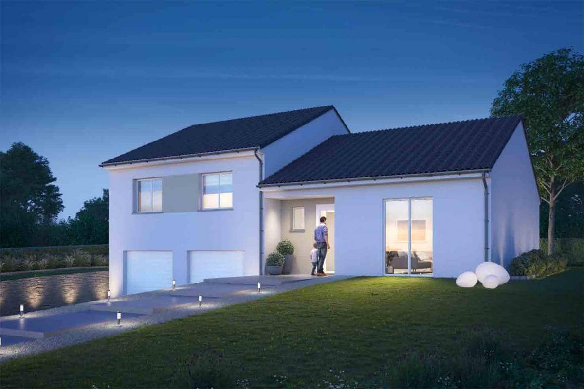 Maison neuve - Maison neuve à construire sur un terrain de 7.63 ares à Behren Les Forbach, prix 306 430 €