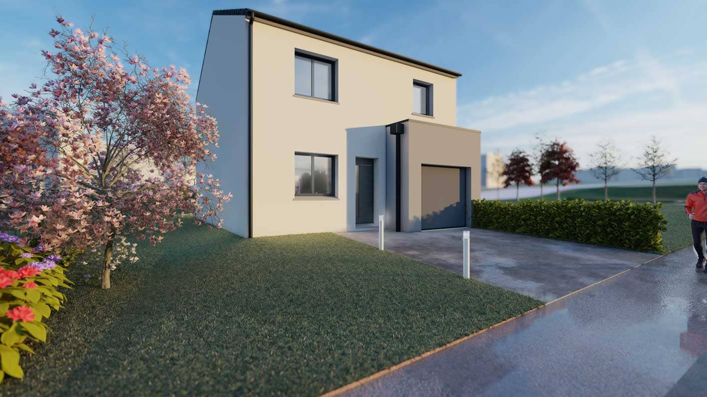 Maison neuve - Maison neuve sur terrain de 2,79 ares à Distroff à Distroff (57), prix 289 000 €