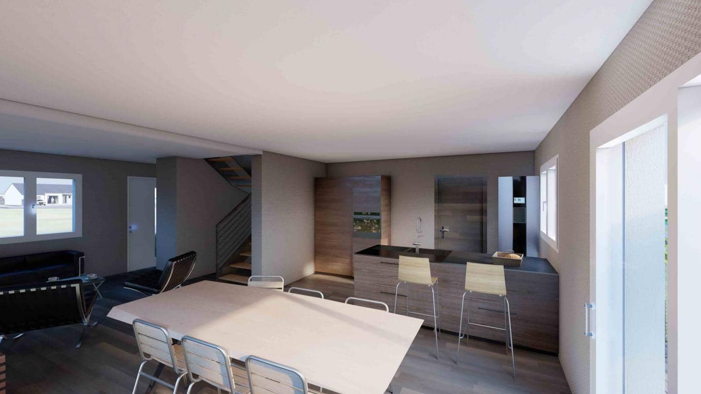 Maison neuve - Maison neuve 119 m2 sir terrain de 4,21 ares à Mont-Bonvillers à Mont Bonvillers (54), prix 285 000 €