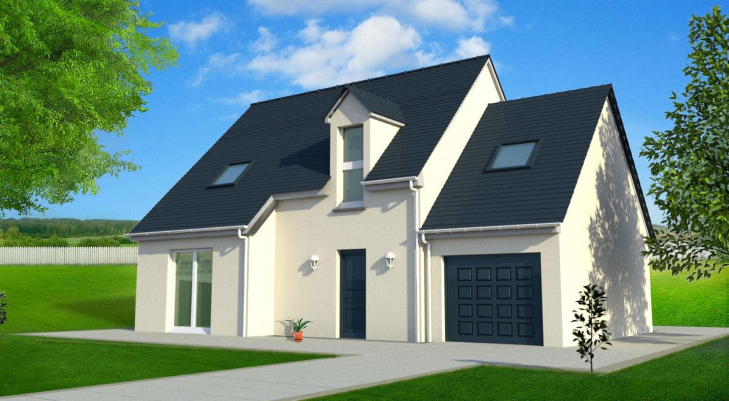Maison neuve - MAISON 3 CHAMBRES + GARAGE à La Couture Boussey (27), prix 206 600 €