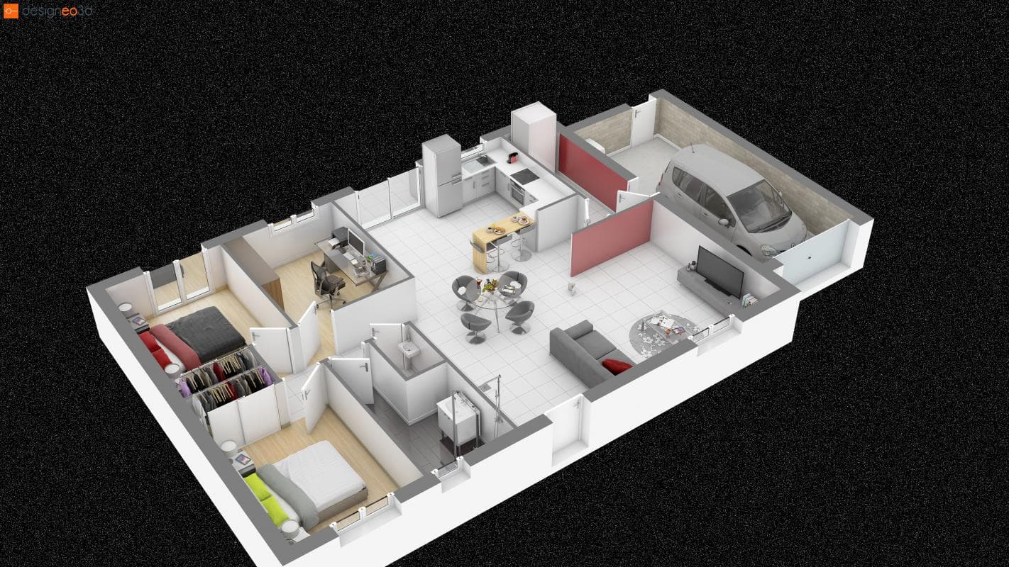 Maison neuve Aviron (27) - 77m² - 188000€ (photo 2/3)