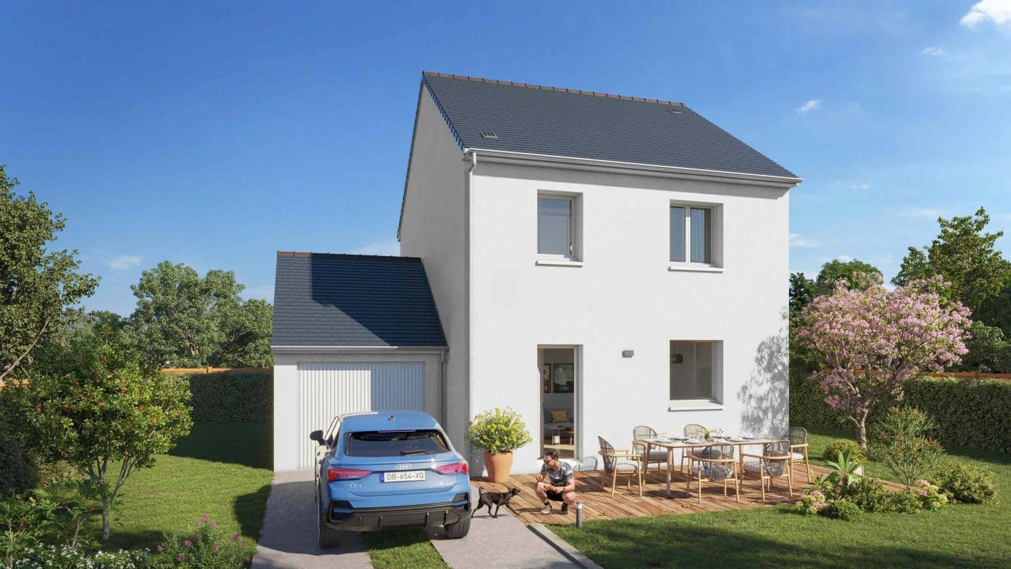 Maison neuve - SAINT SAMSON SUR RANCE//MAISON 3 CHAMBRES+GARAGE+TERRAIN à Saint Samson Sur Rance, prix 203 636 €