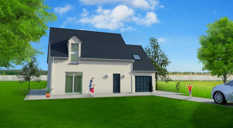 Maison neuve - LA FRESNAIS // MAISON 3 CHAMBRES + GARAGE + TERRAIN + FRAIS DE NOTAIRE INCLUS à La Fresnais (35), prix 211 480 €