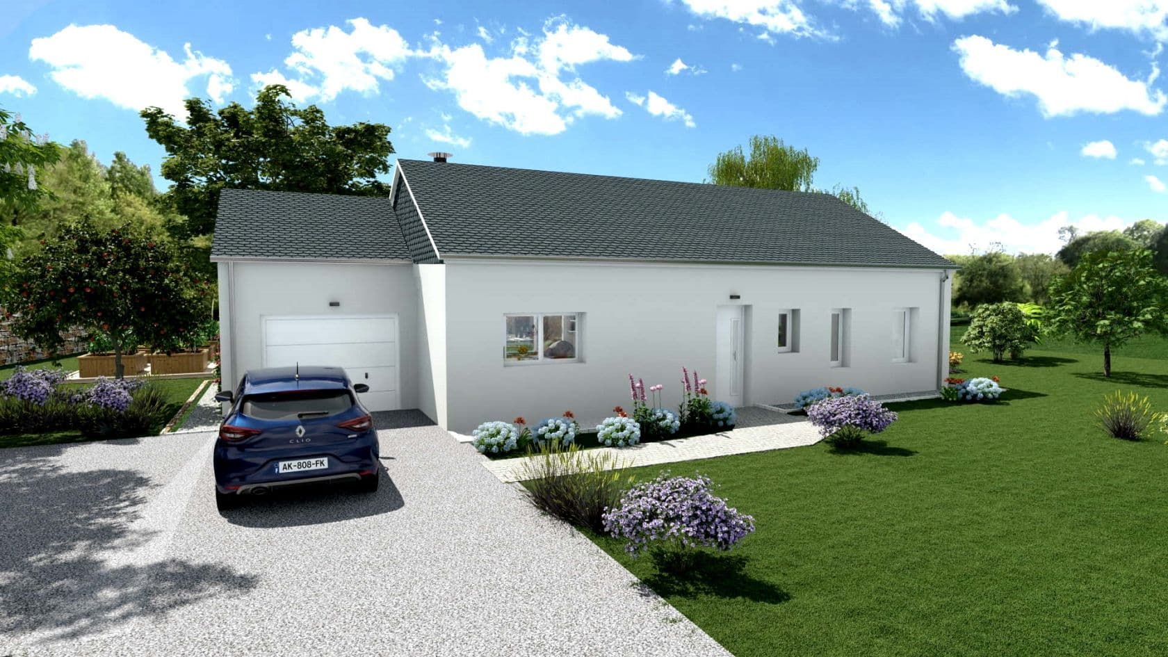 Maison neuve - Maison 92 m² avec terrain à PRUINES à PRUINES (12), prix 190 000 €
