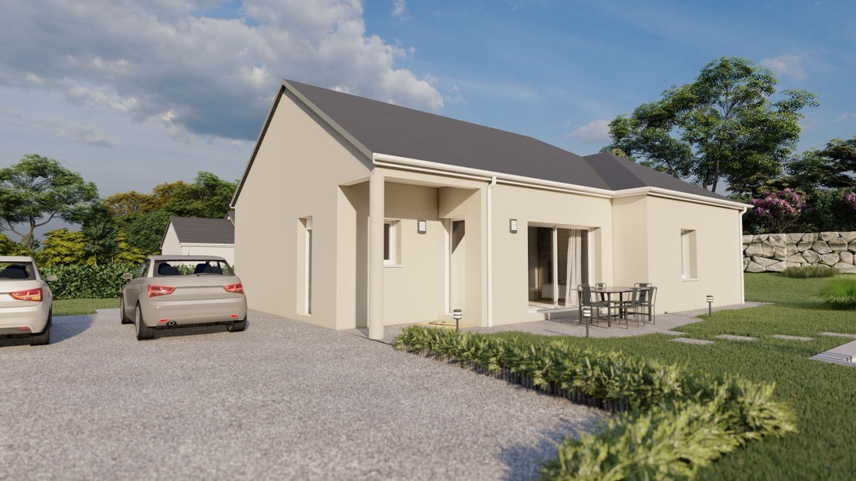 Maison neuve - Maison 92 m² avec terrain à BARAQUEVILLE à BARAQUEVILLE (12), prix 174 170 €