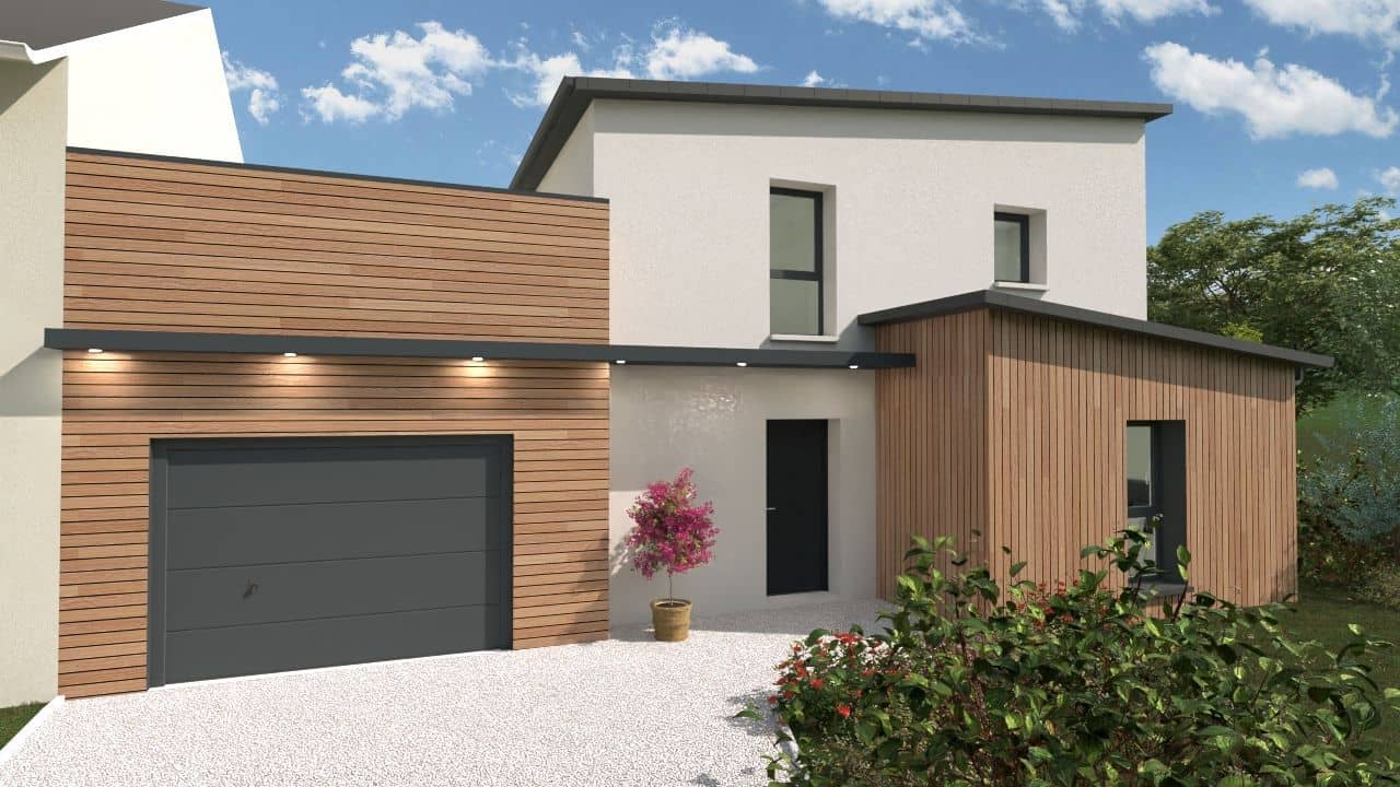 Maison neuve - Maison 105 m² à SAINT-BARTHELEMY-D'ANJOU (49) à 11 rue Marcel Bichot (49), prix 358 250 €