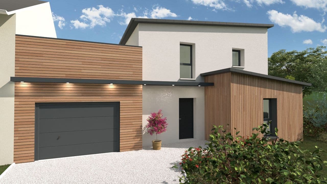 Maison neuve - Maison 105 m² à SAINT-BARTHELEMY-D'ANJOU (49) à 11 rue Marcel Bichot (49), prix 358 250 €