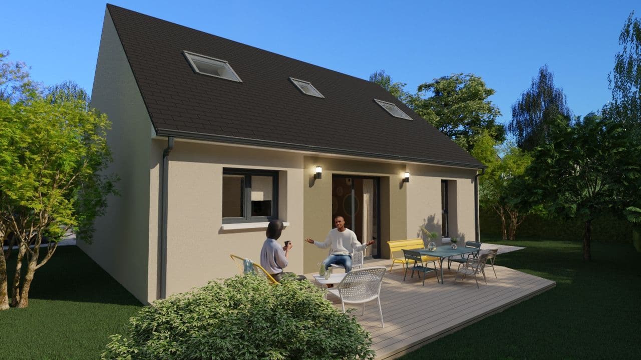 Maison neuve - Projet de construction d'une maison 93m² à VERN-D'ANJOU (49) à VERN D'ANJOU (49), prix 158 100 €