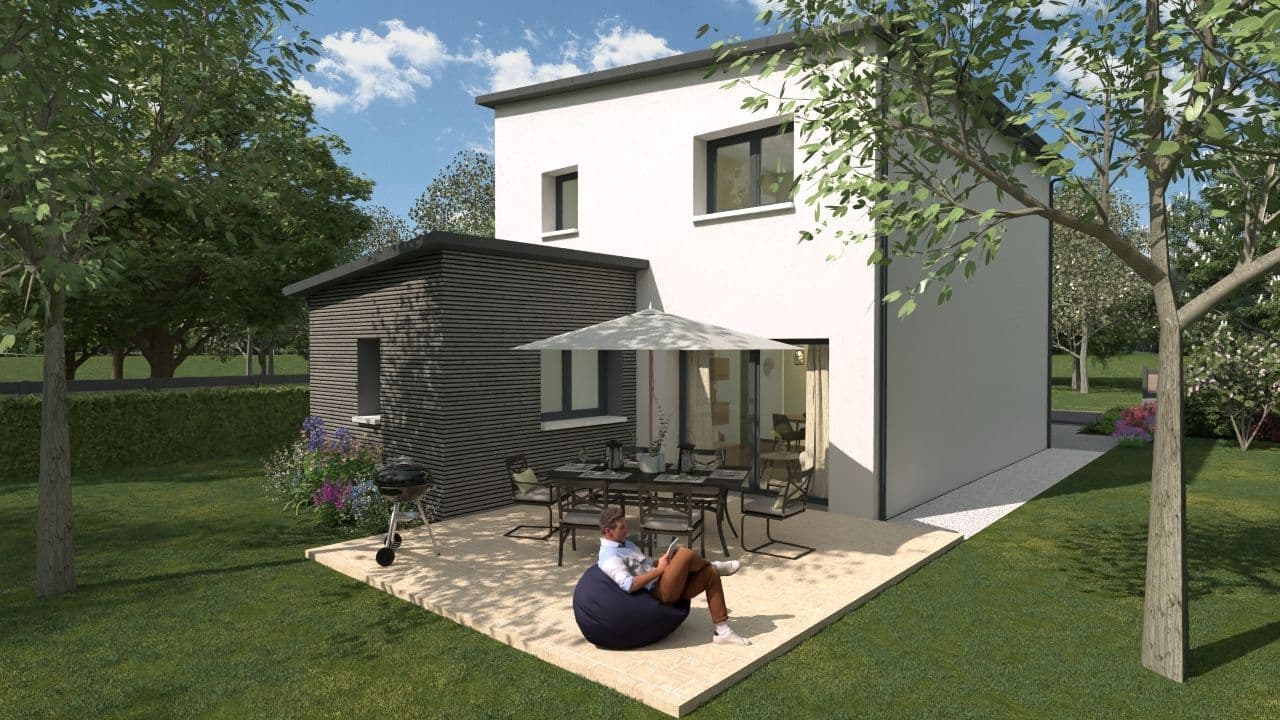 Maison neuve - Projet de construction d'une maison 103 m² avec terrain à SEGRE (49) à ZAC Quartier Gare secteur Anthaise (49), prix 192 400 €