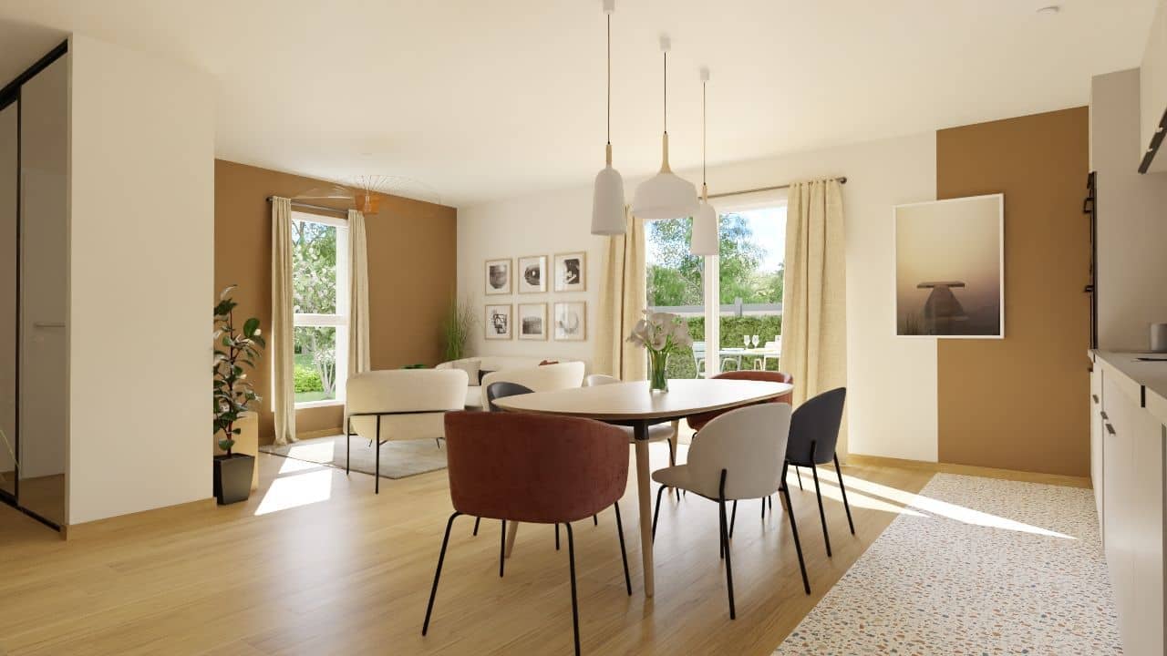 Maison neuve - Projet de construction d'une maison 80 m² avec terrain à SERMAISE (49) à SERMAISE (49), prix 149 600 €