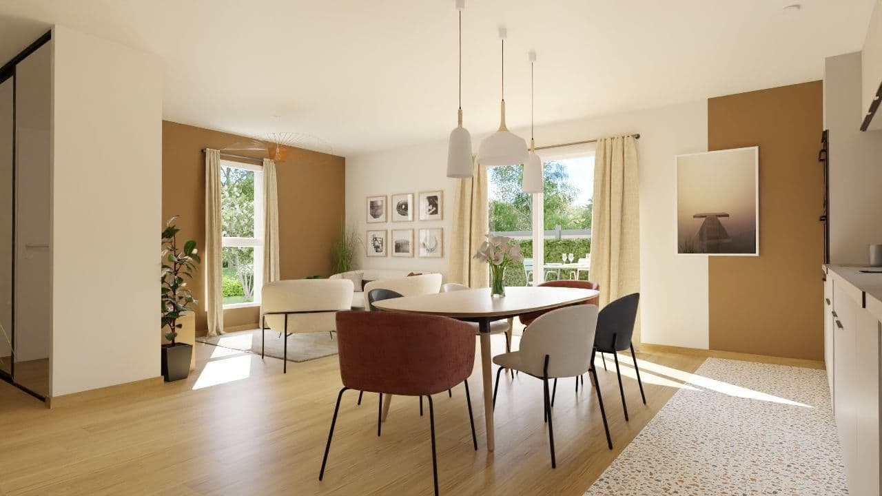 Maison neuve - Projet de construction d'une maison 80 m² avec terrain à SERMAISE (49) à SERMAISE (49), prix 149 600 €