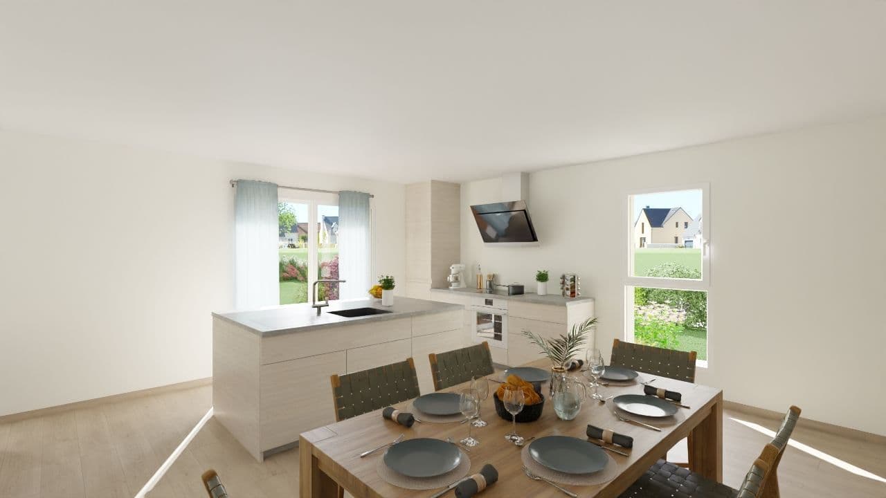 Maison neuve - Projet de construction d'une maison 80 m² avec terrain à CHAMPTOCE-SUR-LOIRE (49) à CHAMPTOCE-SUR-LOIRE (49), prix 136 000 €