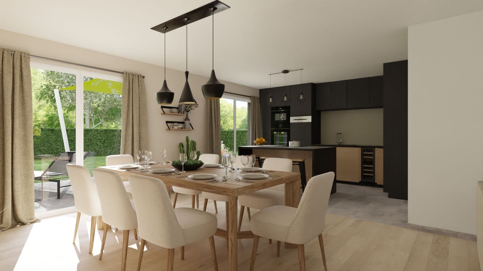 Maison neuve - Projet de construction d'une maison 94 m² avec terrain à MONTREUIL-BELLAY (49) à MONTREUIL-BELLAY (49), prix 159 800 €