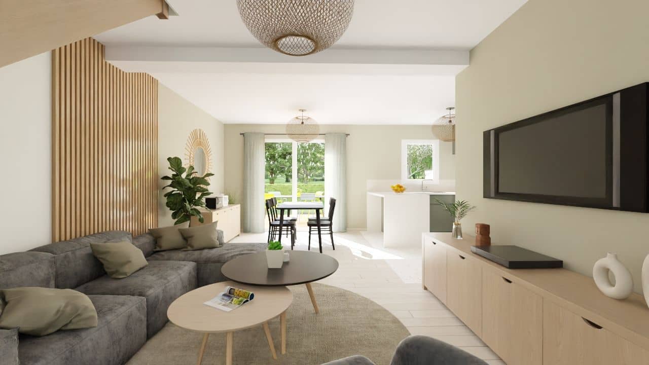 Maison neuve - Projet de construction d'une maison 80 m² avec terrain à VIHIERS (49) à VIHIERS (49), prix 136 000 €