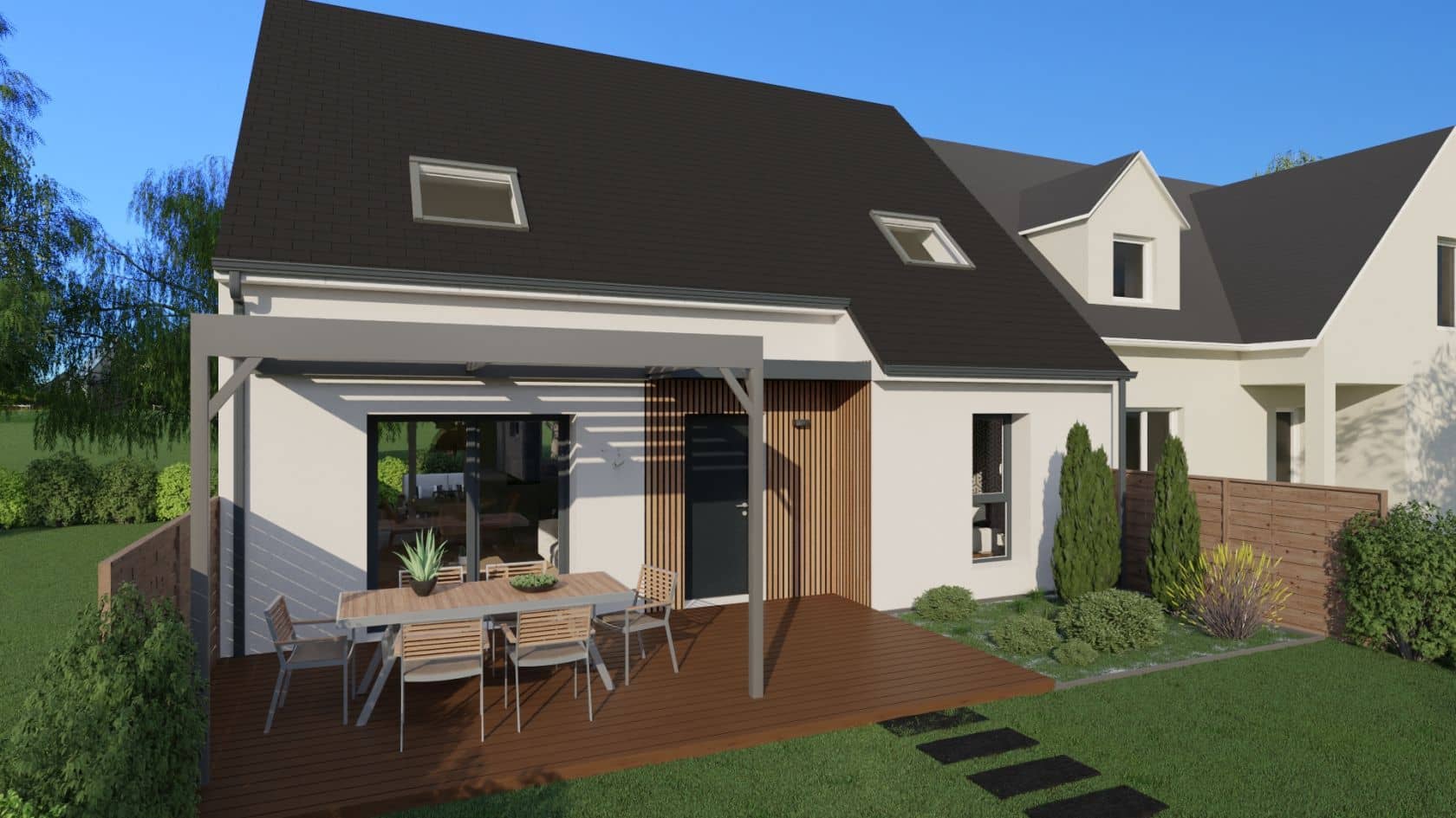 Maison neuve - Projet de construction d'une maison 106 m² avec terrain à ANGERS (49) à 23 RUE VICTOR CHATENAY (49), prix 182 900 €