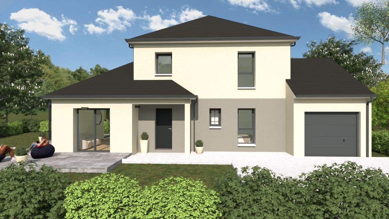Maison neuve - Projet de construction d'une maison 120 m² avec terrain à CHALONNES-SUR-LOIRE (49) à Chemin de Barrot (49), prix 225 000 €