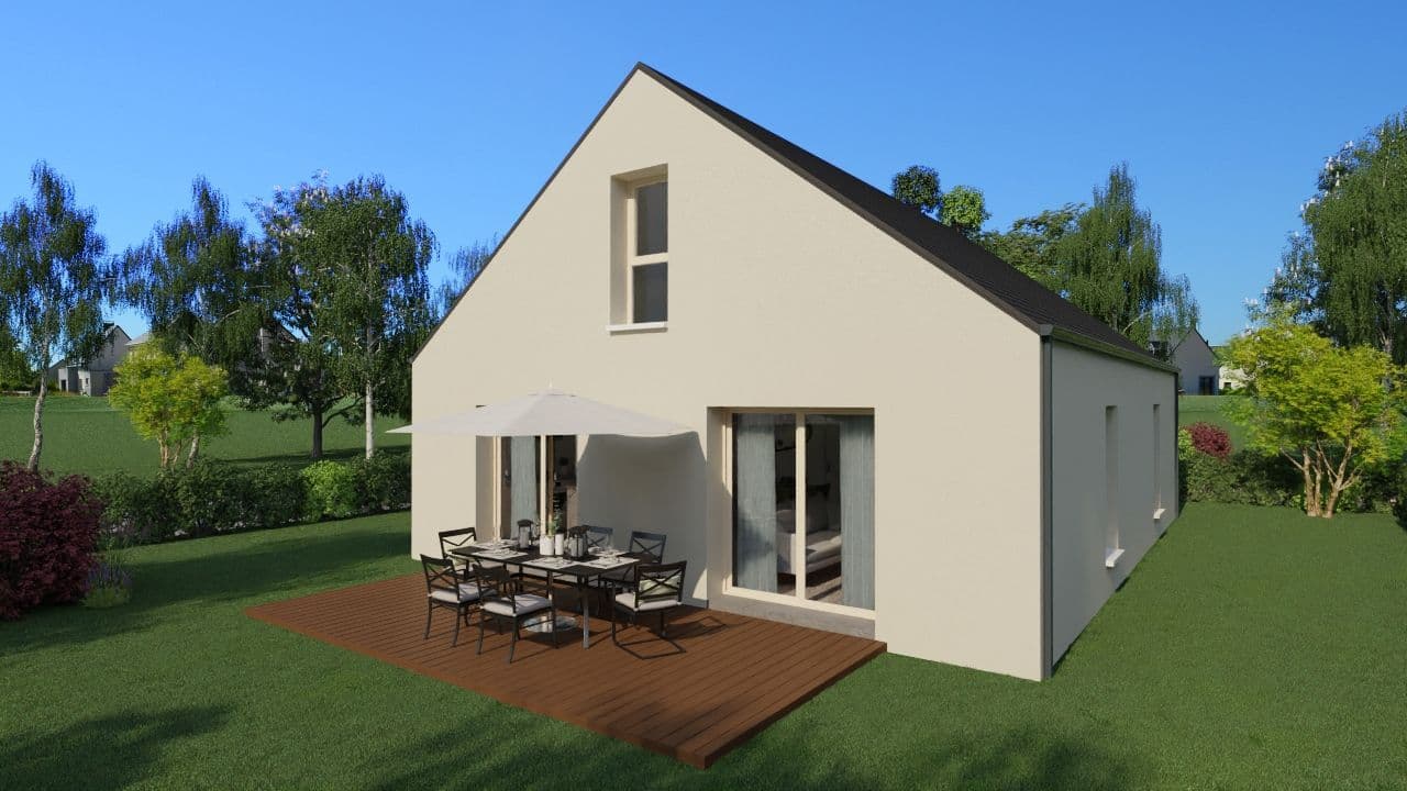 Maison neuve - Projet de construction d'une maison 88 m² proche de CANTENAY-EPINARD (49) à CANTENAY-EPINARD (49), prix 166 200 €