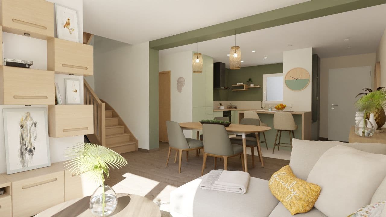 Maison neuve - Projet de construction d'une maison 103 m² avec terrain à LE LION-D'ANGERS (49) à LE LION-D'ANGERS (49), prix 187 000 €