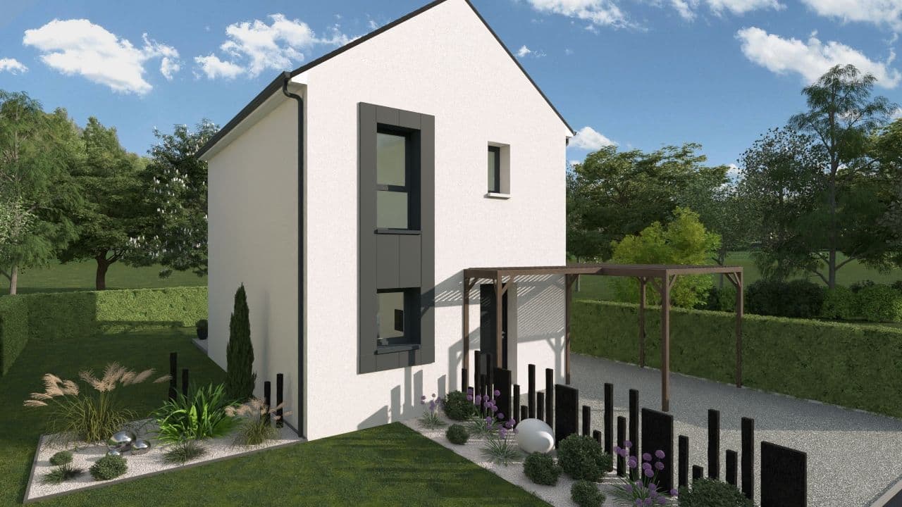 Maison neuve - Projet de construction d'une maison 70 m² avec terrain à SAINT-SYLVAIN-D'ANJOU (49) à SAINT-SYLVAIN-D'ANJOU (49), prix 122 500 €