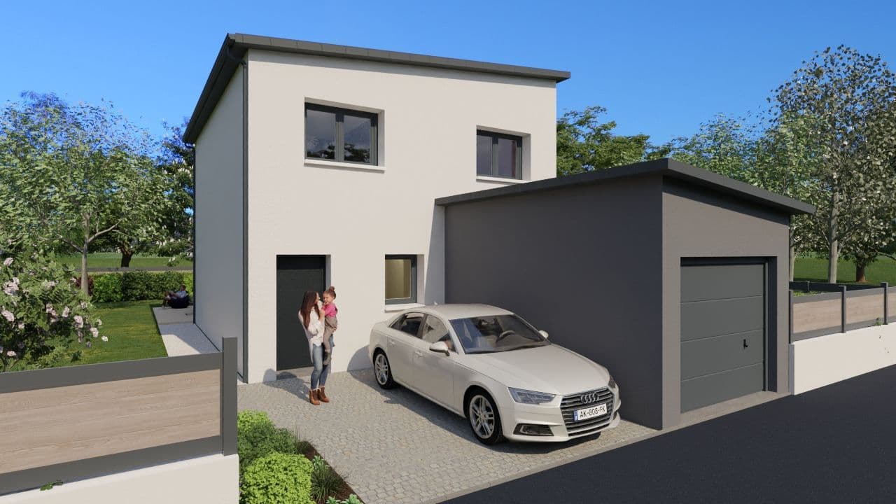 Maison neuve - Projet de construction d'une maison 103 m² avec terrain à AVRILLE (49) à AVRILLE (49), prix 189 805 €