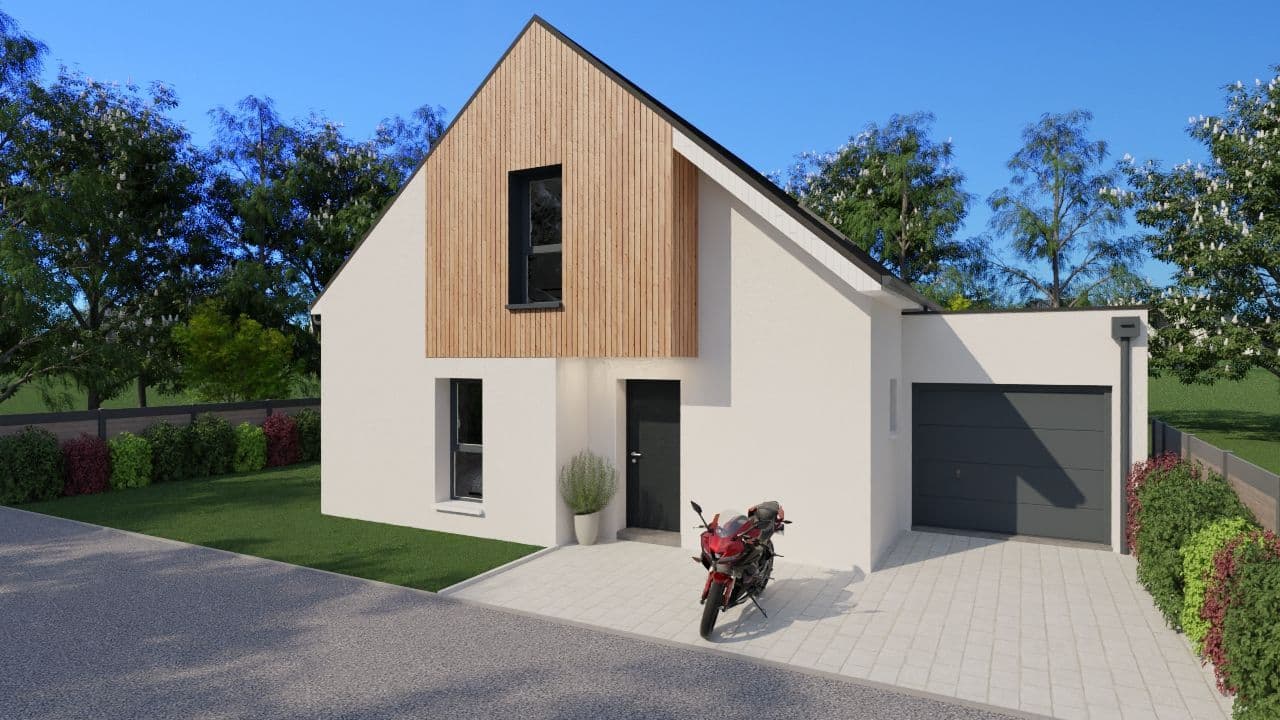 Maison neuve - Projet de construction d'une maison 88 m² avec terrain à OUDON (44) à OUDON (44), prix 165 648 €