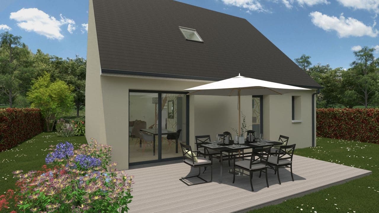 Maison neuve - Projet de construction d'une maison 94 m² avec terrain à LE PLESSIS-GRAMMOIRE (49) à LE PLESSIS-GRAMMOIRE (49), prix 164 500 €