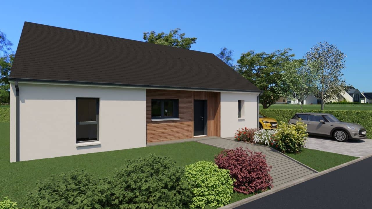 Maison neuve - Projet de construction d'une maison 94 m² avec terrain à MAZE (49) à MAZE, prix 162 190 €