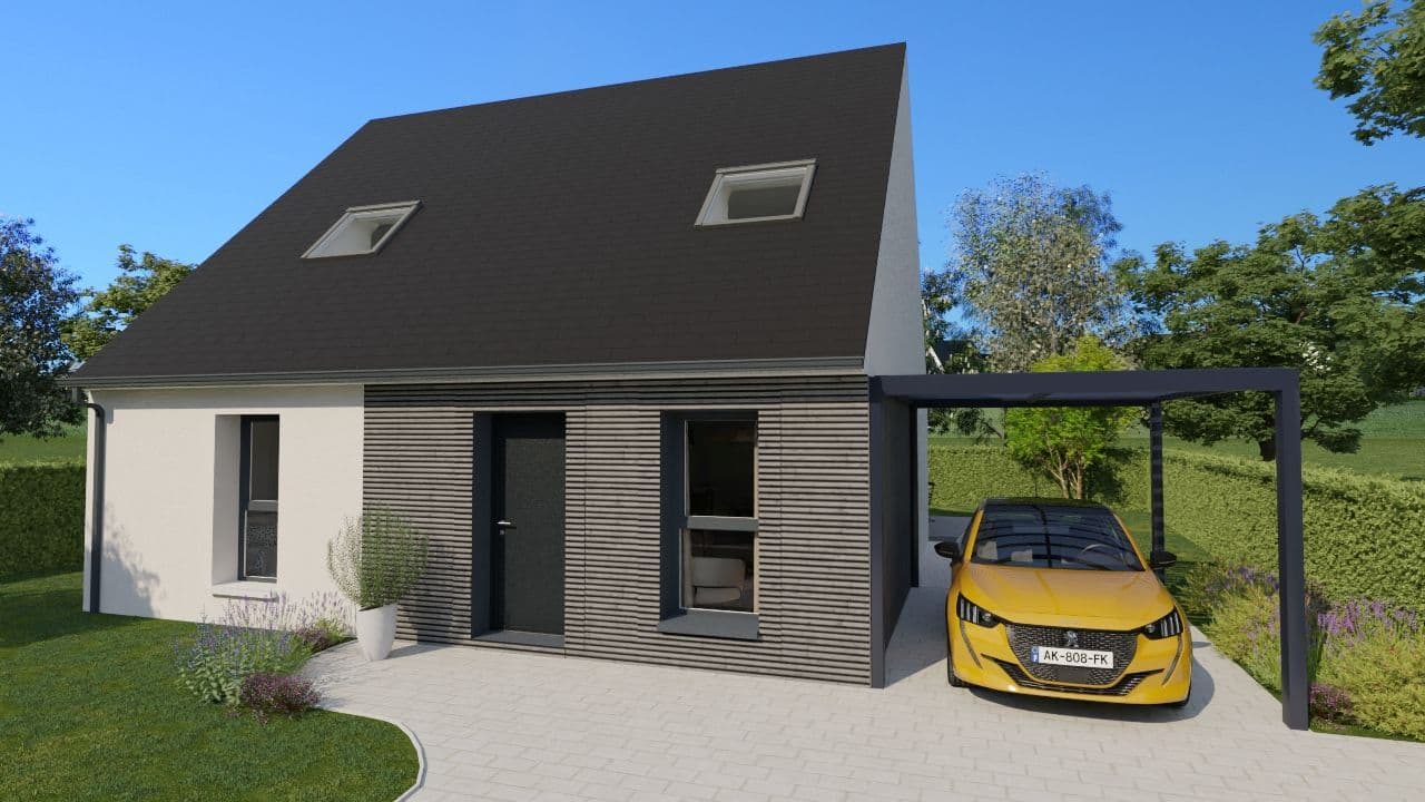 Maison neuve - Projet de construction d'une maison 94 m² avec terrain à MAZE (49) à MAZE (49), prix 162 187 €