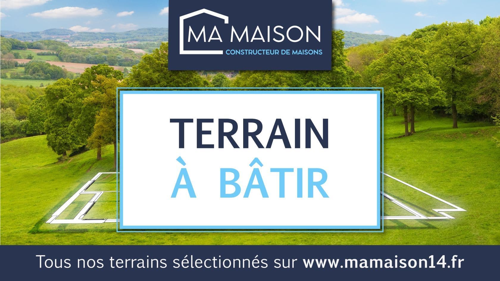 Terrain - Terrain à bâtir de 330 m² à AUTHIE (14) à AUTHIE (14), prix 113 900 €