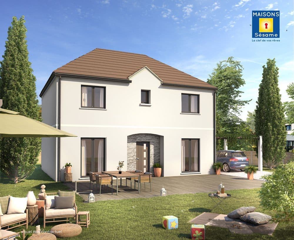 Maison neuve - Projet de construction d'une maison 148 m² avec terrain à PLAISIR (78) à RUE DE LA MAIRIE (78), prix 202 202 €