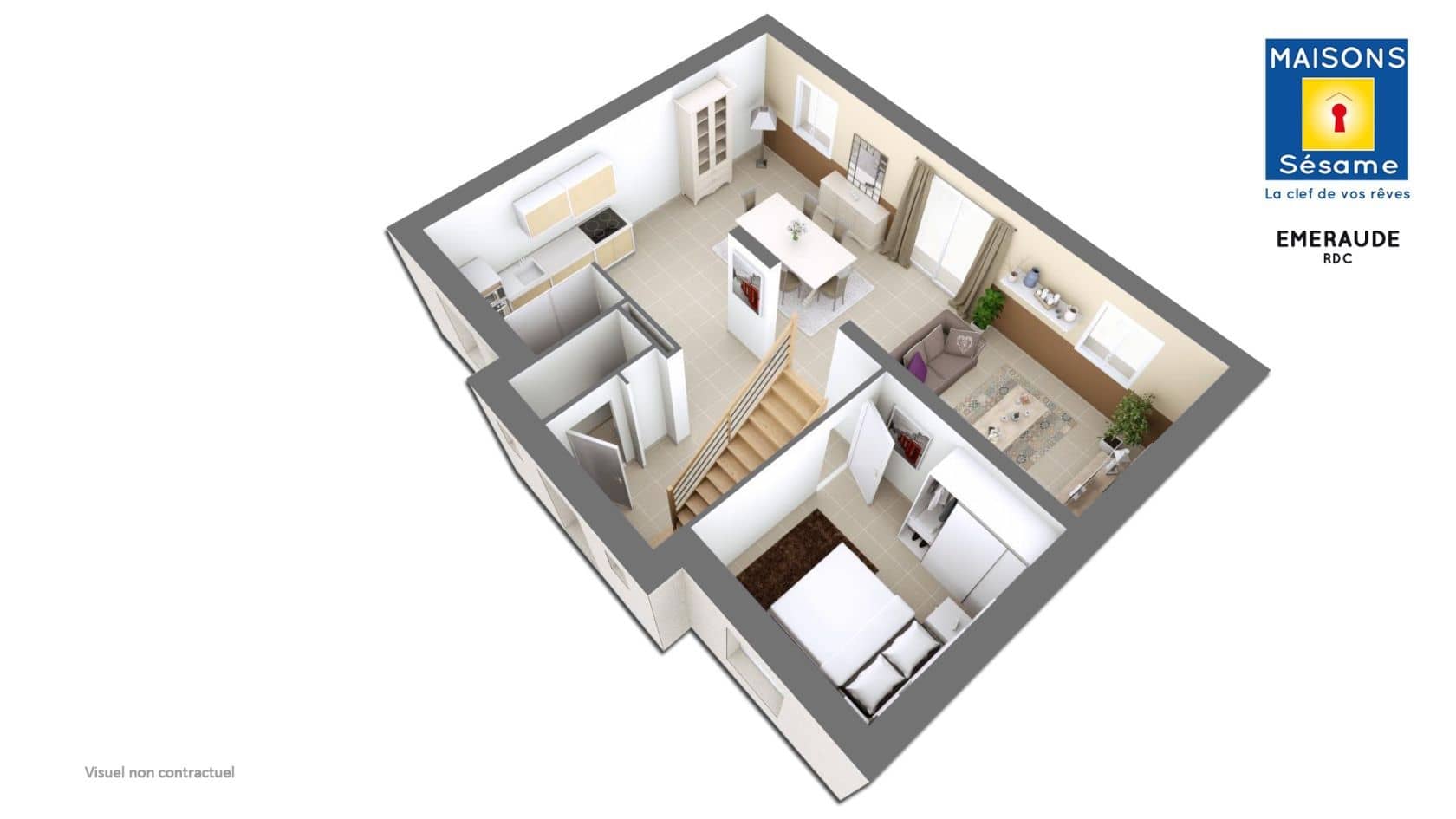 Maison neuve - Projet de construction d'une maison 117 m² avec terrain à MASSY (91) à RUE DE LA MAIRIE (91), prix 178 953 €