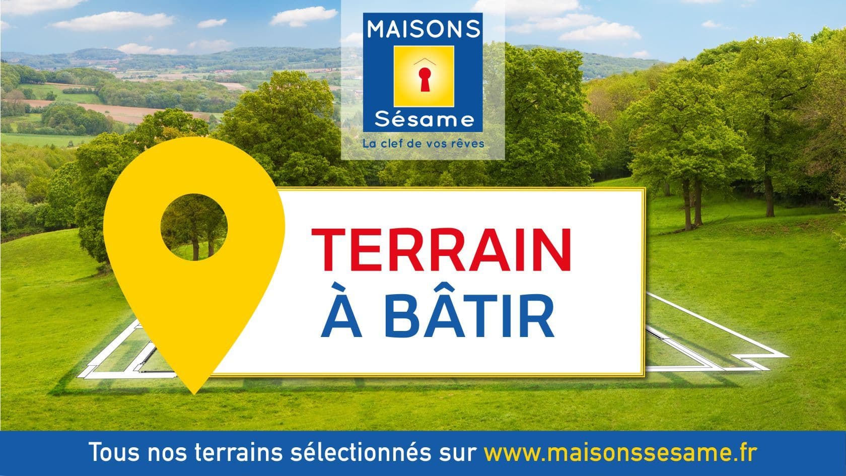 Terrain - Terrain à bâtir de 360 m² à MERIEL (95) à 81 avenue Victor Hugo (95), prix 155 000 €