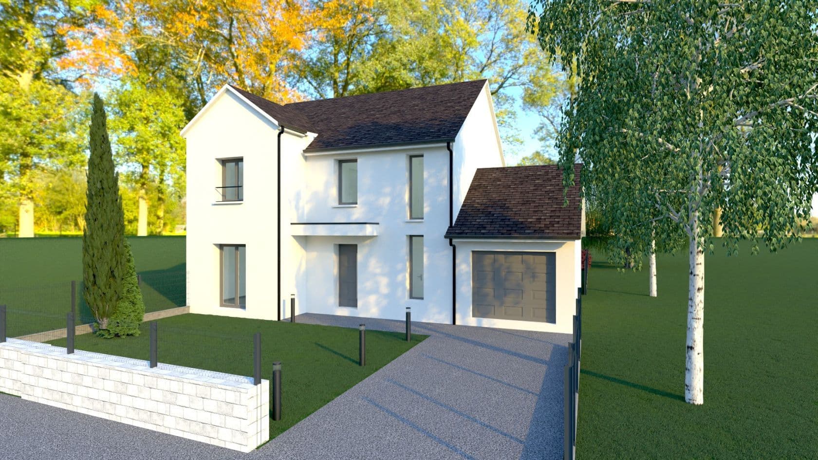Maison neuve - Projet de construction d'une maison 145 m² avec terrain à CHAMPS-SUR-MARNE (77) à Chemin du Luzard (77), prix 630 000 €