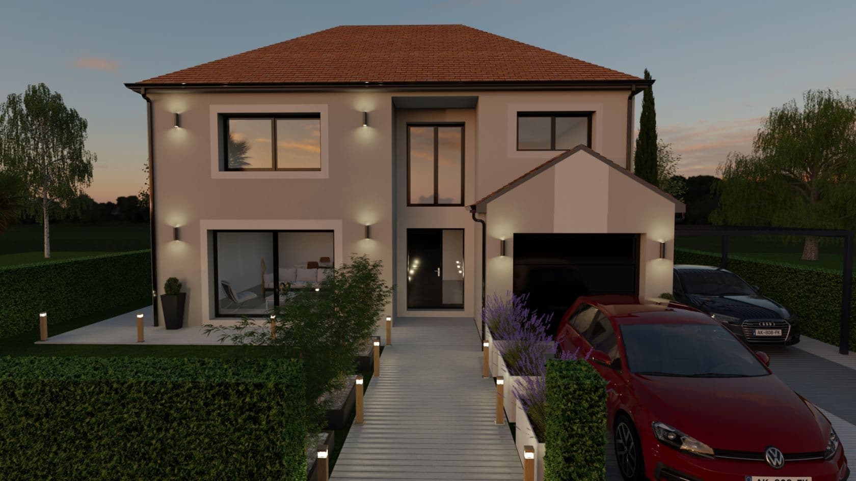 Maison neuve - Projet de construction d'une maison 110 m² avec terrain à VEMARS (95) à VEMARS (95), prix 165 000 €