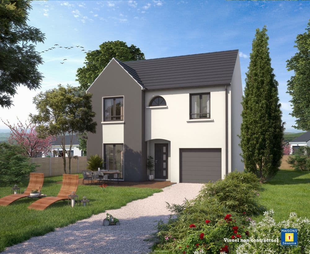 Maison neuve - Projet de construction d'une maison 110 m² avec terrain à MAISSE (91) à Rue de Malabry (91), prix 179 690 €