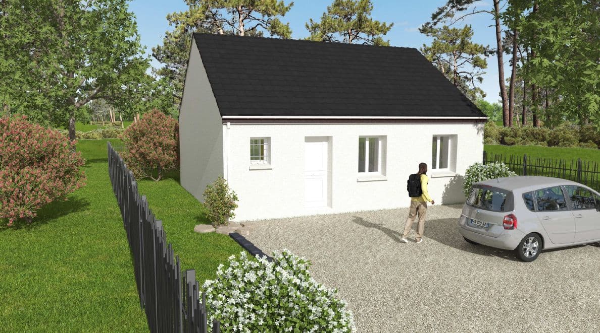 Maison neuve - Projet de construction d'une maison 49.9 m² avec terrain à LA NORVILLE (91) à Lieu dit le Souchet (91), prix 82 089 €