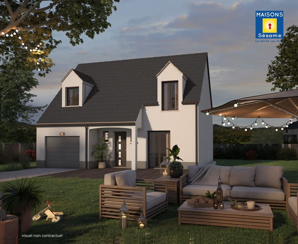 Maison neuve - Projet de construction d'une maison 98 m² avec terrain à SAULX-LES-CHARTREUX (91) à SAULX-LES-CHARTREUX (91), prix 179 925 €