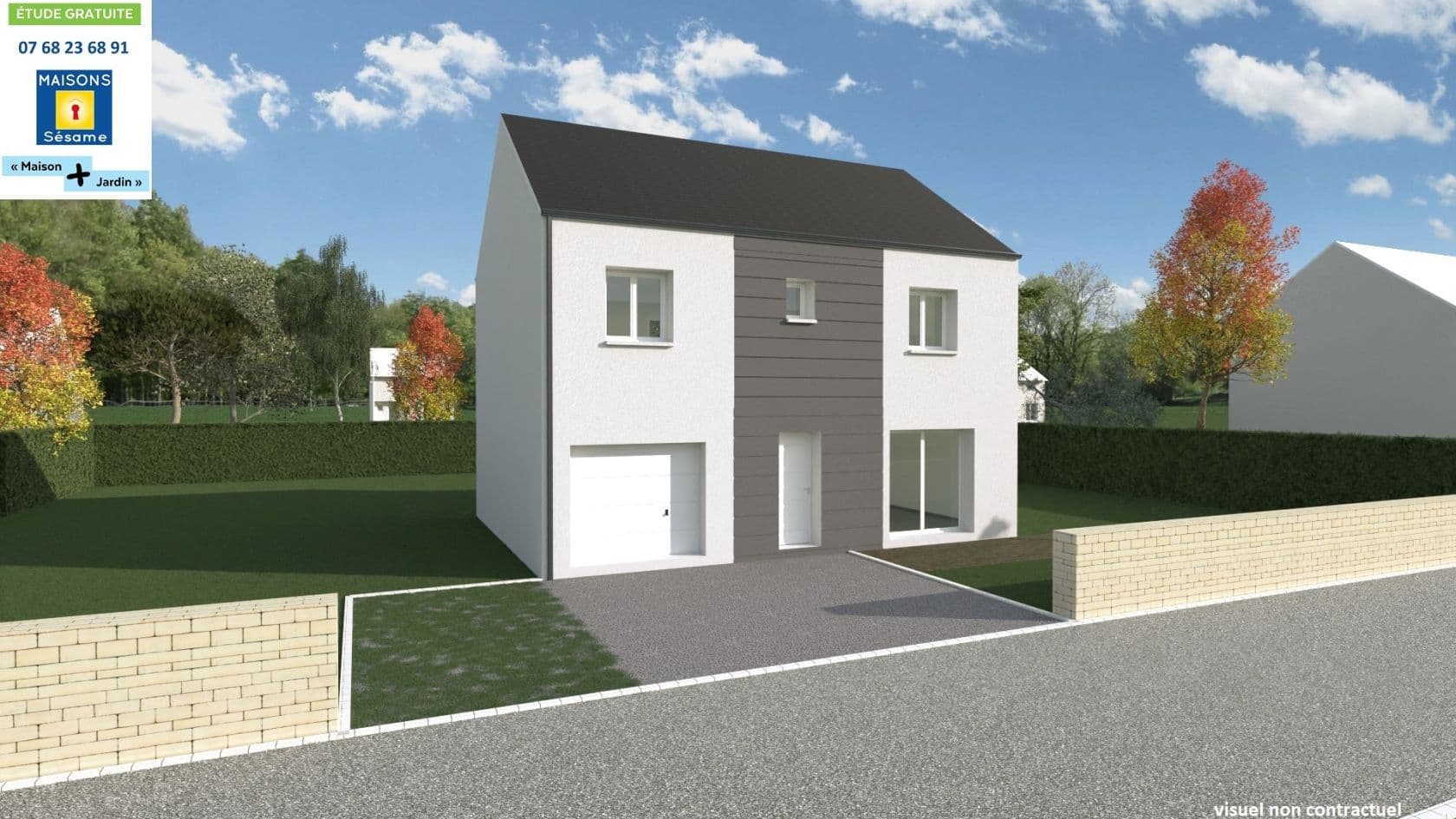 Maison neuve - Projet de construction d'une maison 110 m² avec terrain à VERT-LE-GRAND (91) à VERT-LE-GRAND (91), prix 183 600 €