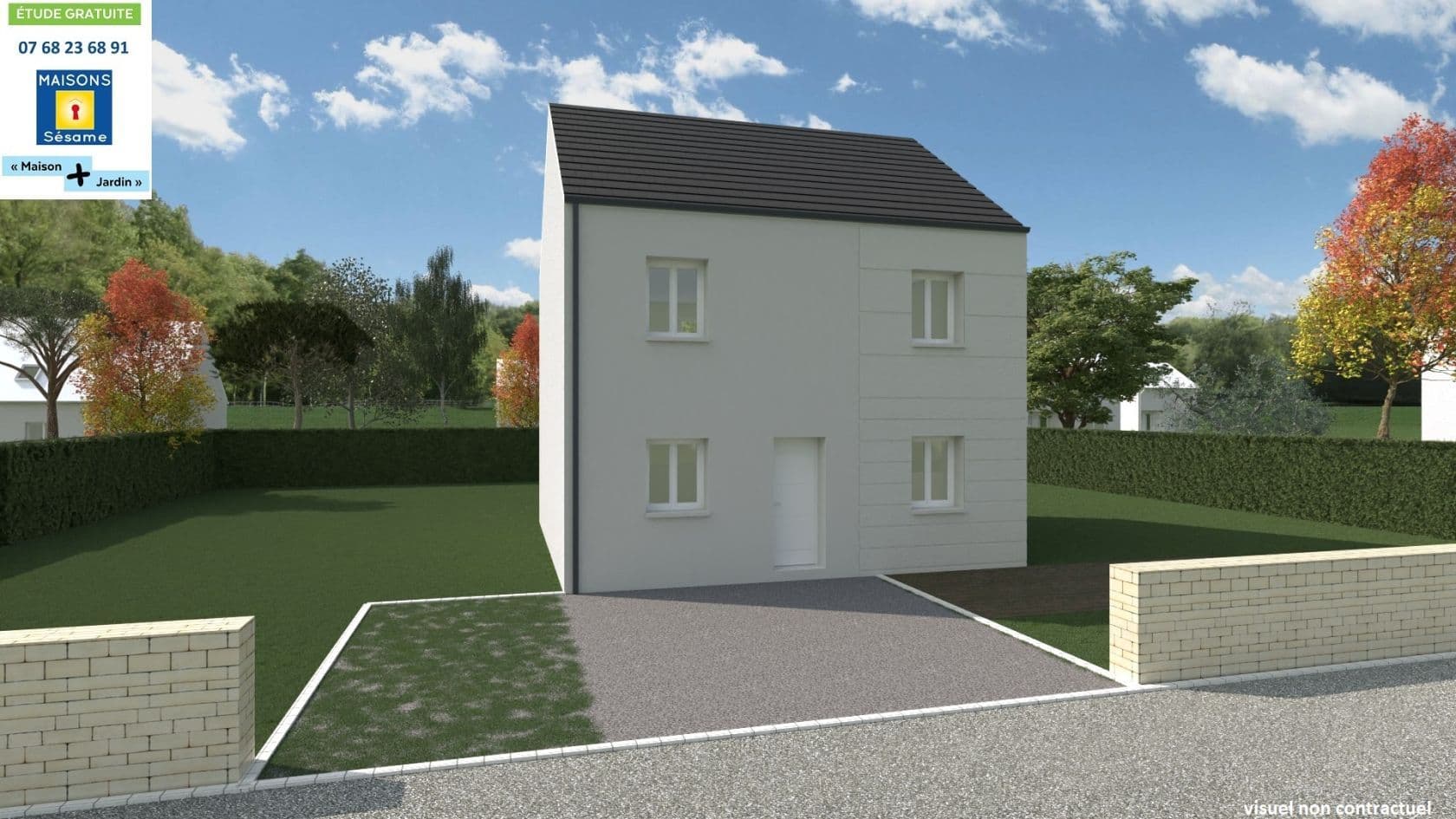 Maison neuve - Projet de construction d'une maison 100 m² avec terrain à VERT-LE-GRAND (91) à VERT-LE-GRAND (91), prix 162 700 €
