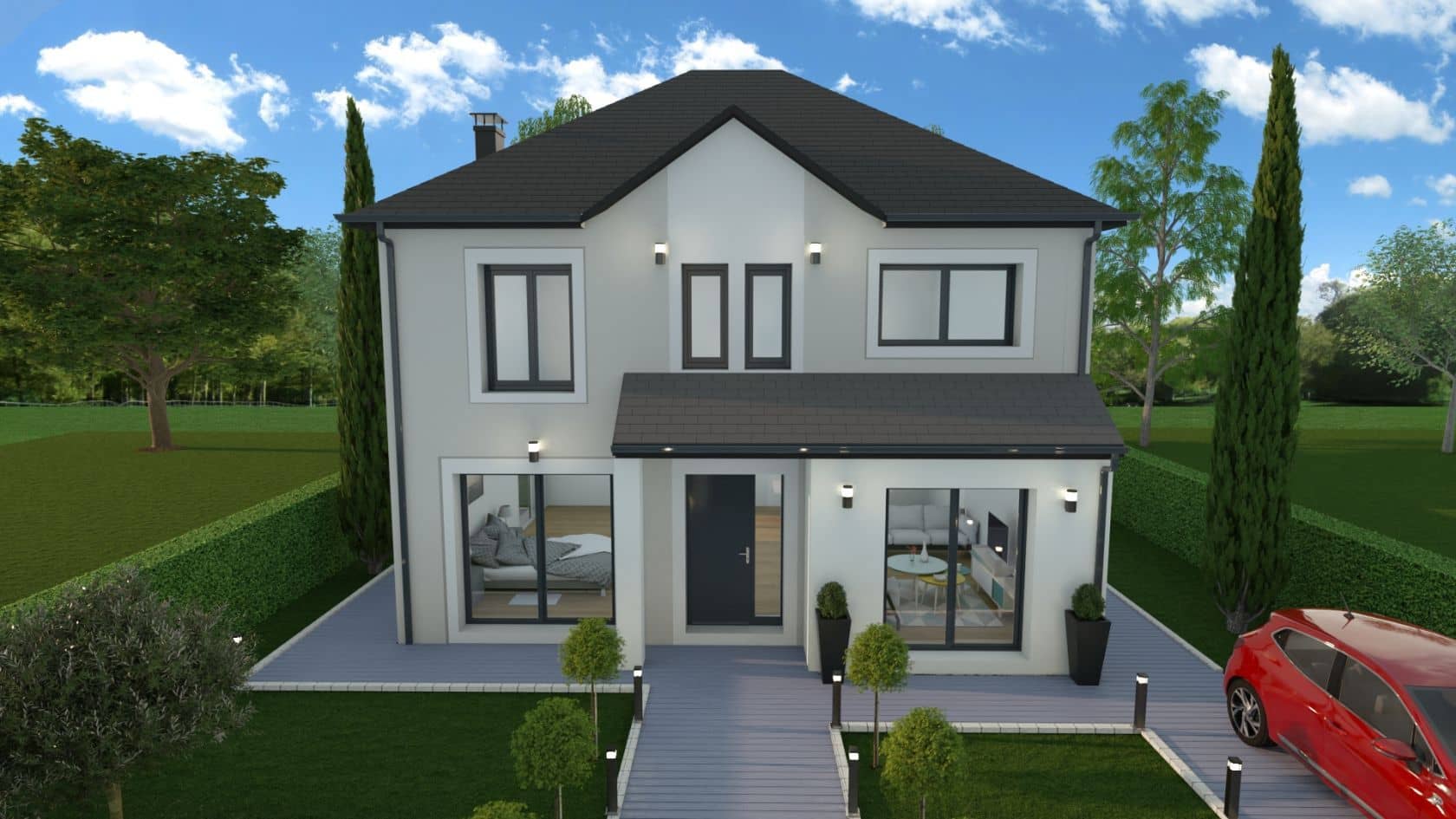 Maison neuve - Projet de construction d'une maison 110 m² avec terrain à BONDY (93) à BONDY (93), prix 165 000 €