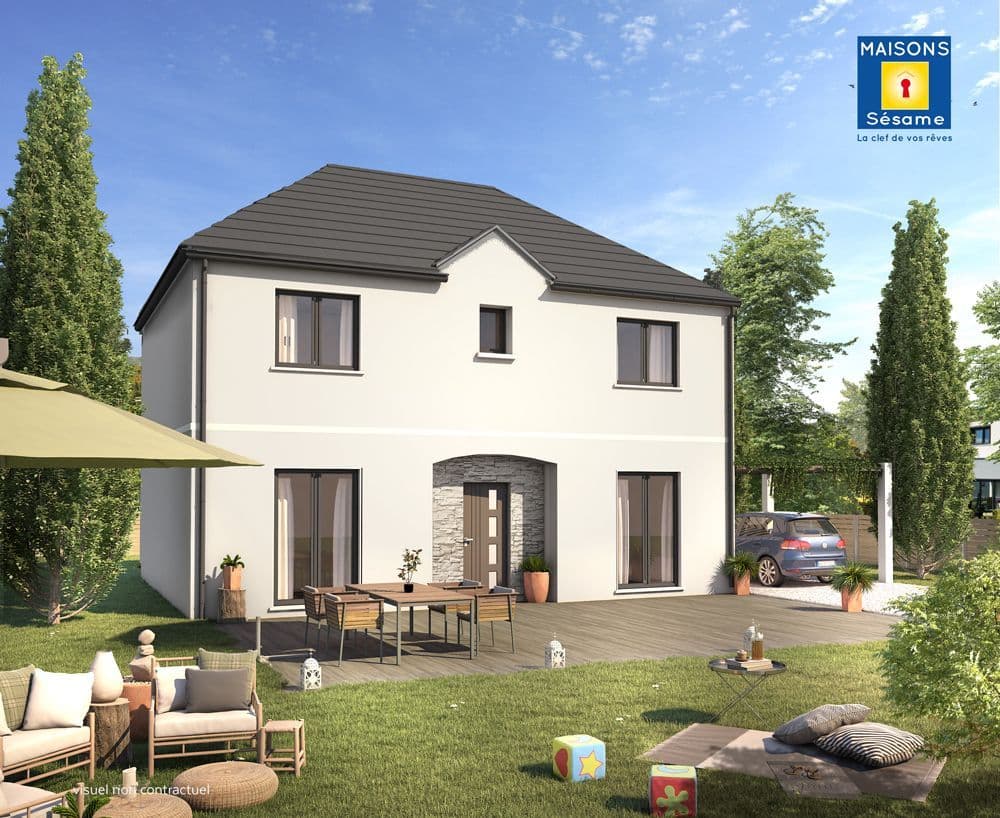 Maison neuve - Projet de construction d'une maison 132 m² avec terrain à JUZIERS (78) à JUZIERS (78), prix 187 072 €