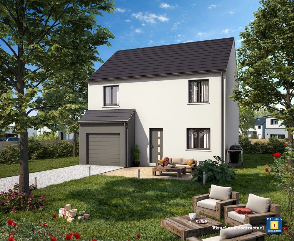 Maison neuve - Projet de construction d'une maison 108 m² avec terrain à MORET-SUR-LOING (77) à MORET-SUR-LOING (77), prix 169 782 €