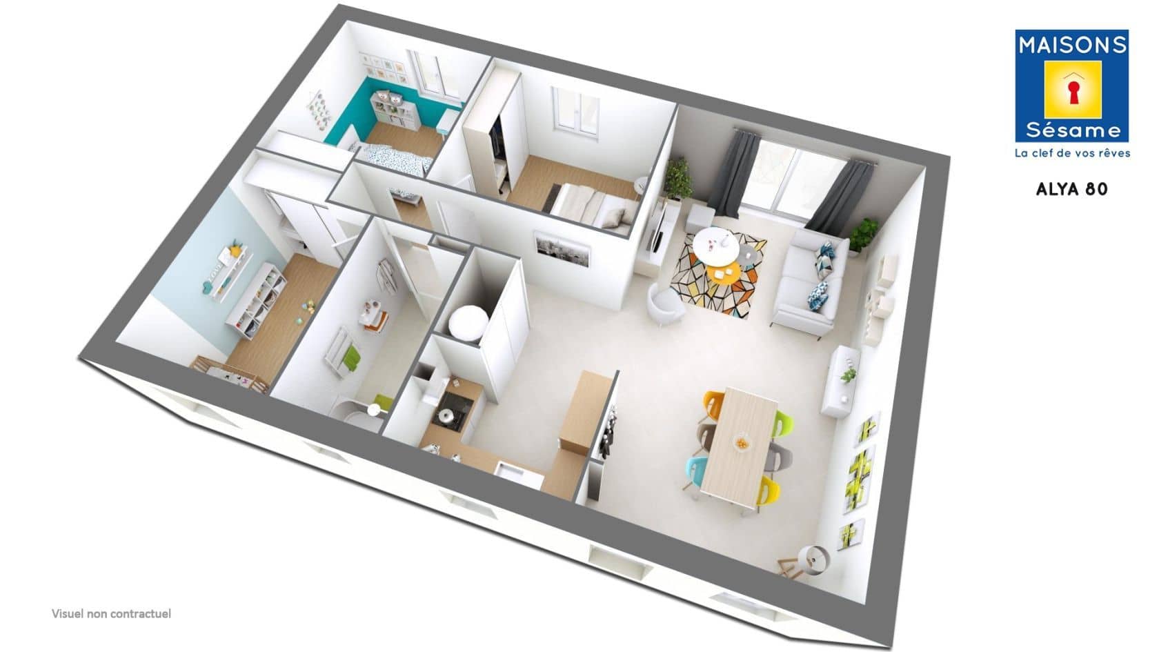 Maison neuve - Projet de construction d'une maison 79 m² avec terrain à COUPVRAY (77) à 20 avenue charles de Gaulle (77), prix 134 027 €